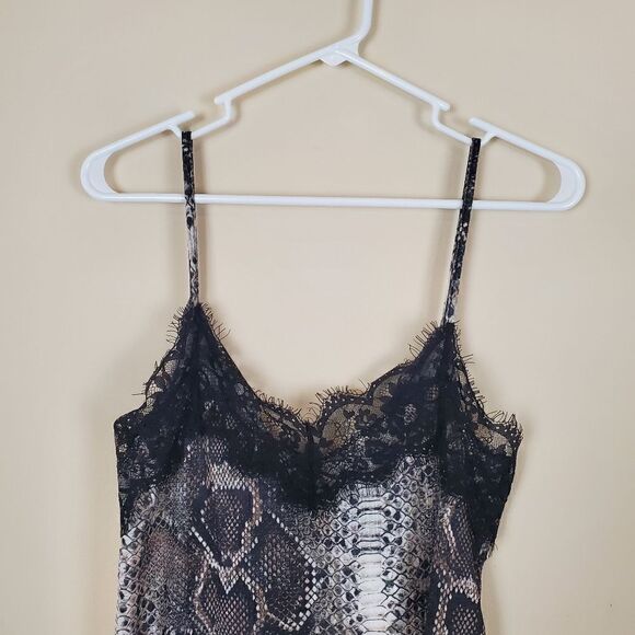 Zara Trafaluc Snake Skin Lace Camisole Tank Size small - Picture 2 of 7